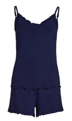 Damella Shortsipyjama Bamboo-spandex Plain