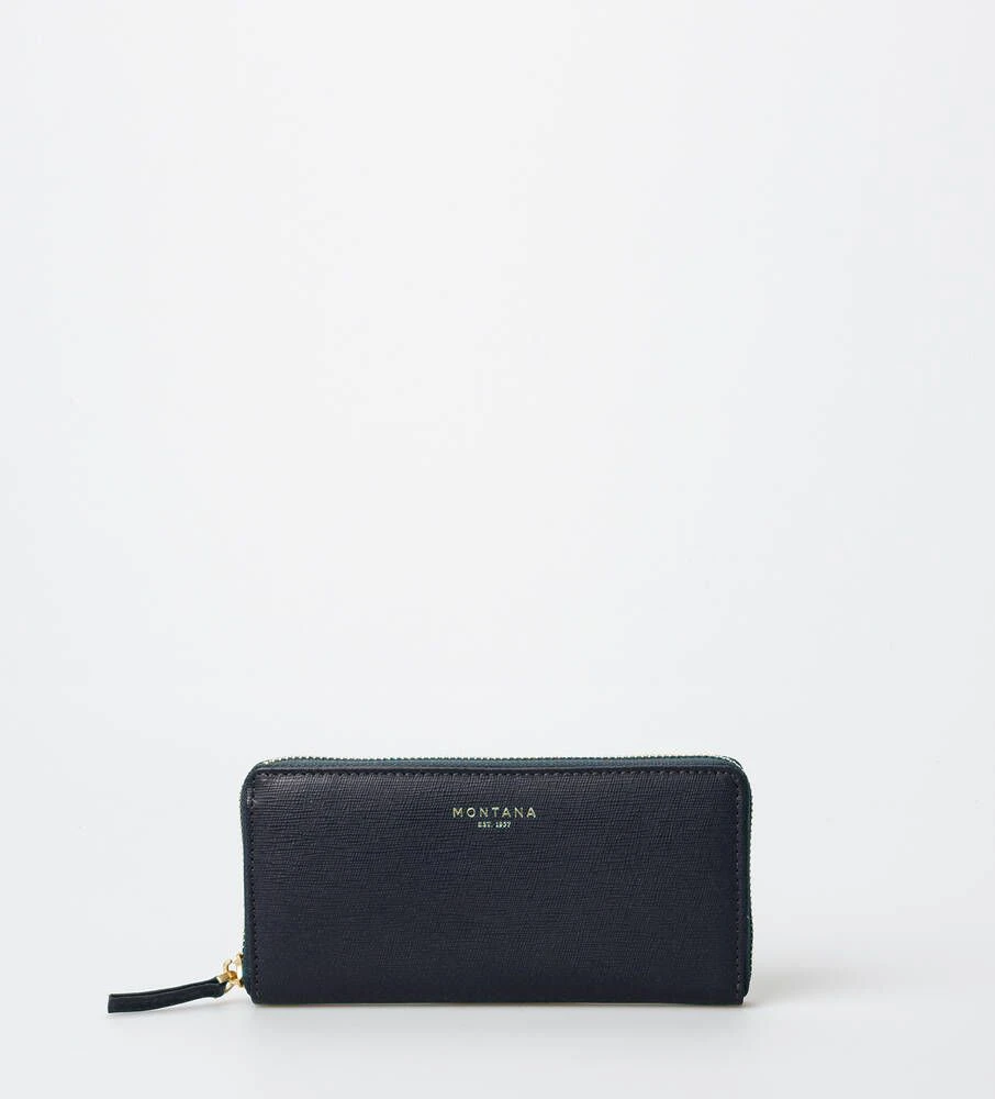 Montana Lompakko Osby Saffiano Wallet Navy 1 Montana Lompakko Osby Saffiano Wallet Navy