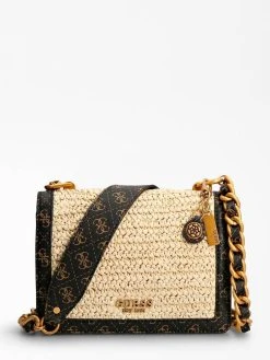 Guess Laukku Abey Crossbody Flap Natural