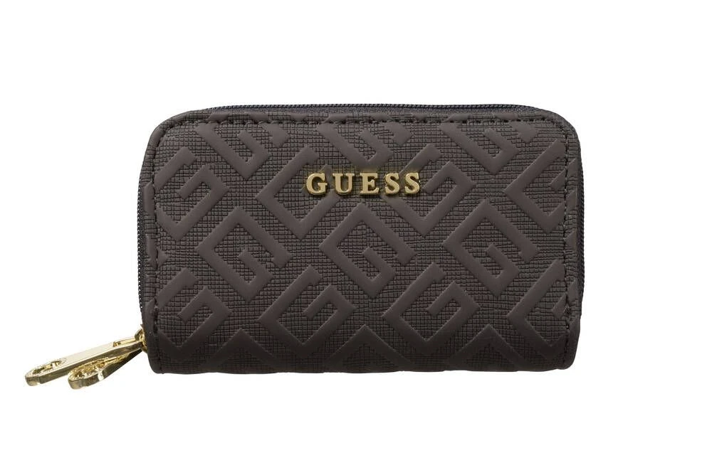Guess Lompakko Lorey Double Zip Mini Wallet Black 1 Guess Lompakko Lorey Double Zip Mini Wallet Black