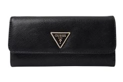 Guess Lompakko Laurel Slg Cntntl W Pouch Black