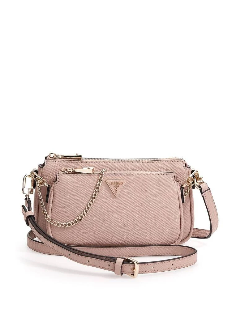 Guess Olkalaukku Alexie Double Pouch Crossbody Ros 1 Guess Olkalaukku Alexie Double Pouch Crossbody Ros