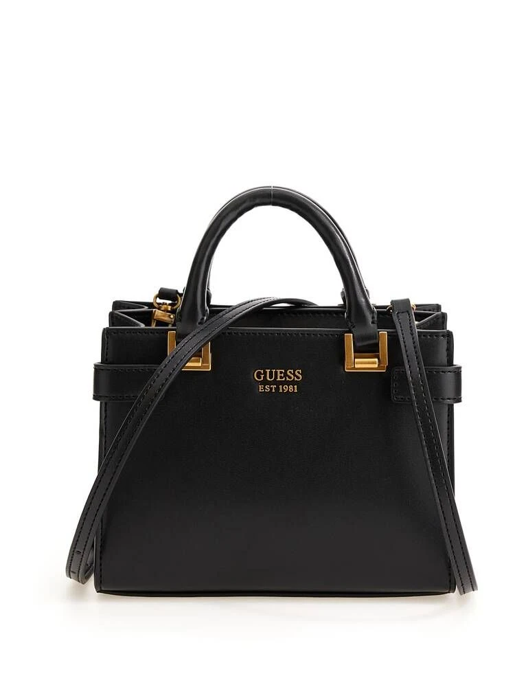 Guess Laukku Atene Mini Satchel Black 1 Guess Laukku Atene Mini Satchel Black