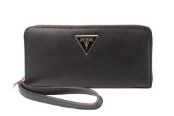 Guess Lompakko Laurel Slg Large Zip Around Black