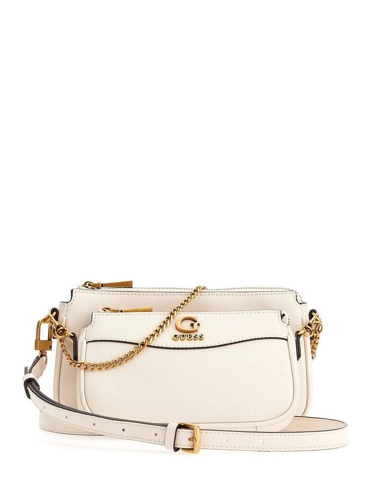 Guess Laukku Nell Double Pouch Crossbody 1 Guess Laukku Nell Double Pouch Crossbody