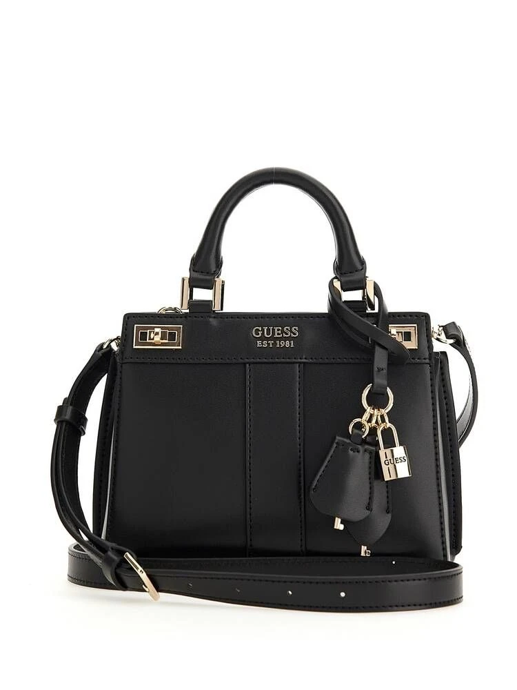 Guess Laukku Katey Mini Satchel Black 1 Guess Laukku Katey Mini Satchel Black