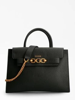 Guess Laukku Zira High Society Satchel Black -GUESS myymälä 229406 0