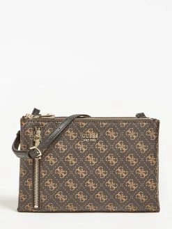Guess Laukku Naya Doouble Zip Crossbody BBL -GUESS myymälä 235033 0 1