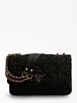 Guess Laukku Cessily Convertible Xbody Flap Black -GUESS myymälä 235036 0